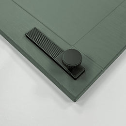 Heaton Anthracite Knob & Plate