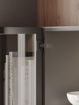 Bespoke Glass Door With Salice Conecta Hinges