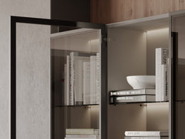 Bespoke Glass Door With Salice Conecta Hinges