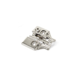 Emuca X91/X92 Screw-on Plate with eccentric adjustment - Height 0
