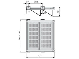 Emuca Moka Pull Out Shoe Rack