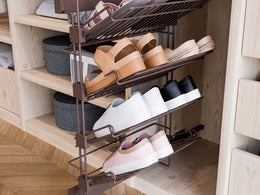 Emuca Moka Lateral Pull Out Shoe Rack
