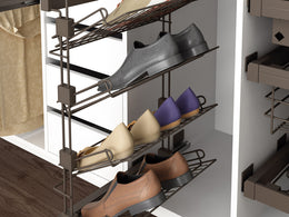 Emuca Moka Lateral Pull Out Shoe Rack