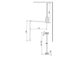 Emuca Wardrobe Sling Pull Down Rail