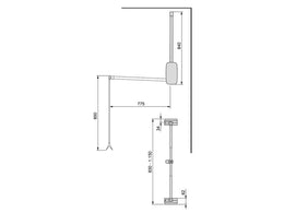 Emuca Wardrobe Sling Pull Down Rail
