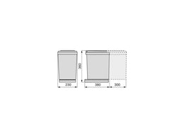 Emuca Automatic Opening Pull-out Recycle Bin