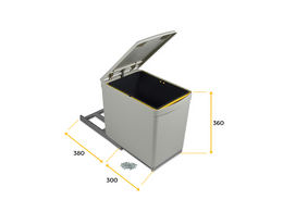 Emuca Automatic Opening Pull-out Recycle Bin