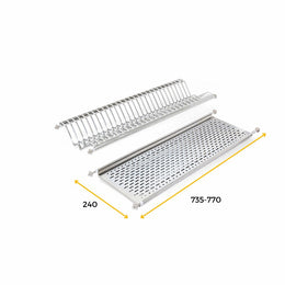 Emuca Stainless Steel Plate Rack