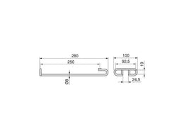 Emuca Supra Glass Holder