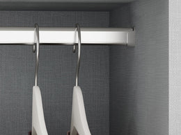 Wardrobe Hanger Rail 3m Chrome

