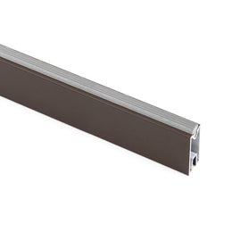 Emuca Luxe Rectangular Wardrobe Rail 2.35m