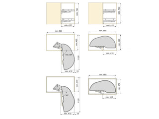 Titane Pull Out Corner Unit