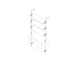 Emuca Zero Modular Shelf & Module Support Kit