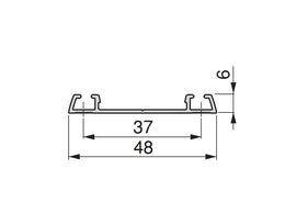 Emuca Placard 74 Lower Track 3.9m
