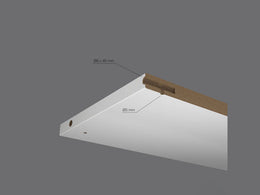 Emuca Wooden Shelf Concealed Support