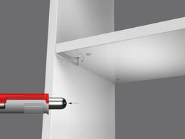 Emuca Wooden Shelf Concealed Support
