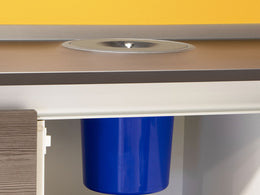 Emuca Built-in Worktop Waste Bin