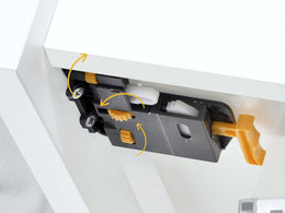 Emuca Under Mount Soft Close Runners With Clips - Full Extension (Pair)