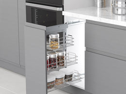 Emuca Suprastar Soft Close Pull Out Spice/Bottle Rack