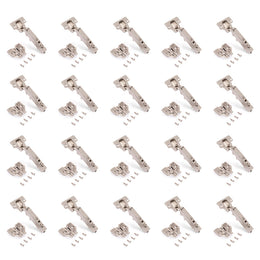 Emuca Pack of 20 X92 Soft Close Full Overlay Hinge 105° With Screw On Plates