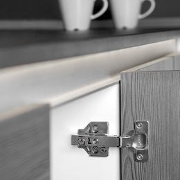 Emuca Pack of 20 X92 Soft Close Full Overlay Hinge 105° With Screw On Plates