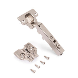 Emuca Pack of 20 X92 Soft Close Full Overlay Hinge 105° With Screw On Plates