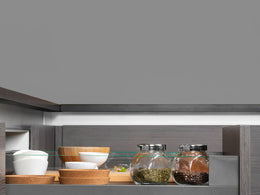 Emuca Vertex Glass Side Panels External Drawer 93H x 450D