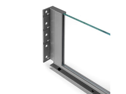 Emuca Vertex Glass Side Panels External Drawer 131H x 450D