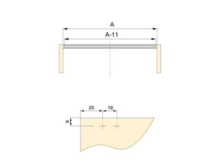 Set of 4 Cabinet Crossbar Profiles