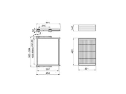 Emuca Hack Wire Basket & Frame Kit