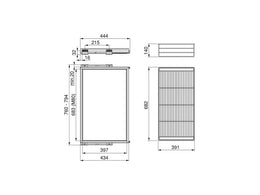 Emuca Hack Wire Basket & Frame Kit