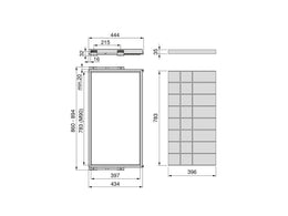 Emuca Hack Drawer Organiser Kit