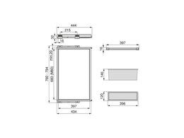 Emuca Hack 7 Trouser Hangers, Tray & Frame Kit