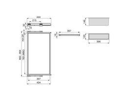 Emuca Hack 7 Trouser Hangers, Tray & Frame Kit