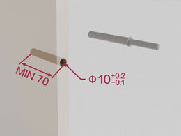 Emuca Built-in Furniture Door Lock (push lite)