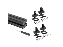 Emuca Zero Modular Floor to Ceiling Frame Kit (2 Profiles)