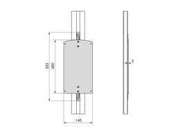 Emuca Zero Modular Pull Down Rail Brackets
