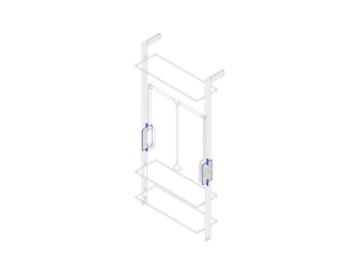 Zero Modular Pull Down Rail Brackets