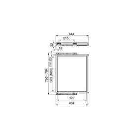 Emuca Hack Frame With Soft Close Runners