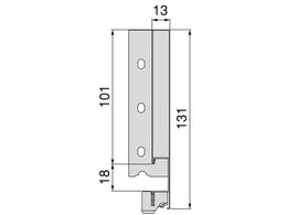 Emuca Vertex External Drawer 131H x 450D
