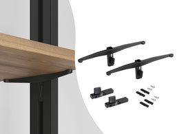 Emuca Zero Modular Shelf Support Kit (Pair)