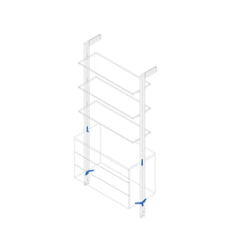 Emuca Zero Modular Supports (Pair)