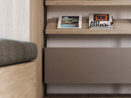 Emuca Zero Modular Slanted Shelf Support Kit