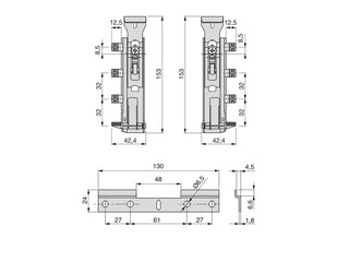 Concealed Wall Unit Hangers With Bracket