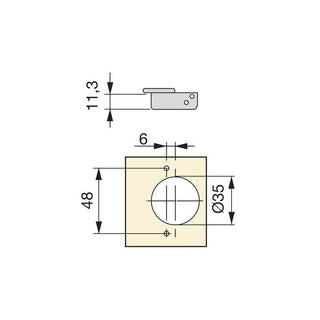 X91R Soft Close Full Overlay Hinge 105°