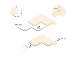 Emuca Neonlynx Flexi LED Light 6x6