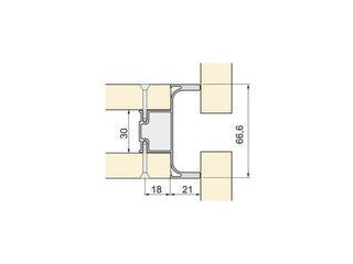 Gola Central Vertical Double Profile 2.55m