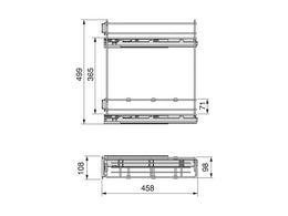 Emuca Supra Soft Close Pull Out Spice/Bottle Rack