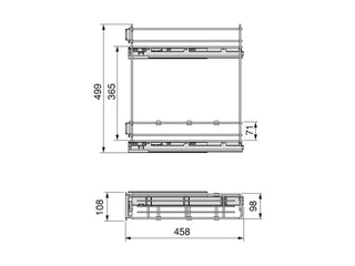 Supra Soft Close Pull Out Spice/Bottle Rack