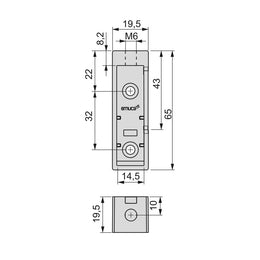 Emuca Luxe Wardrobe Rail Supports